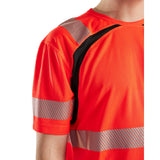 Blaklader Uv Hi-Vis T-Shirt 3397 #colour_red-hi-vis-black