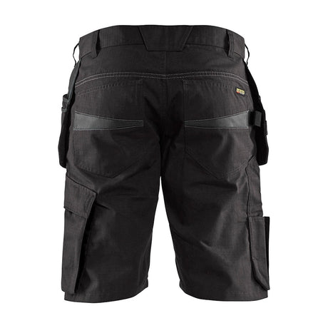 Blaklader Service Shorts with Nailpockets 1494 #colour_black-dark-grey