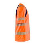 Blaklader Uv Hi-Vis T-Shirt 3397 #colour_orange-navy-blue