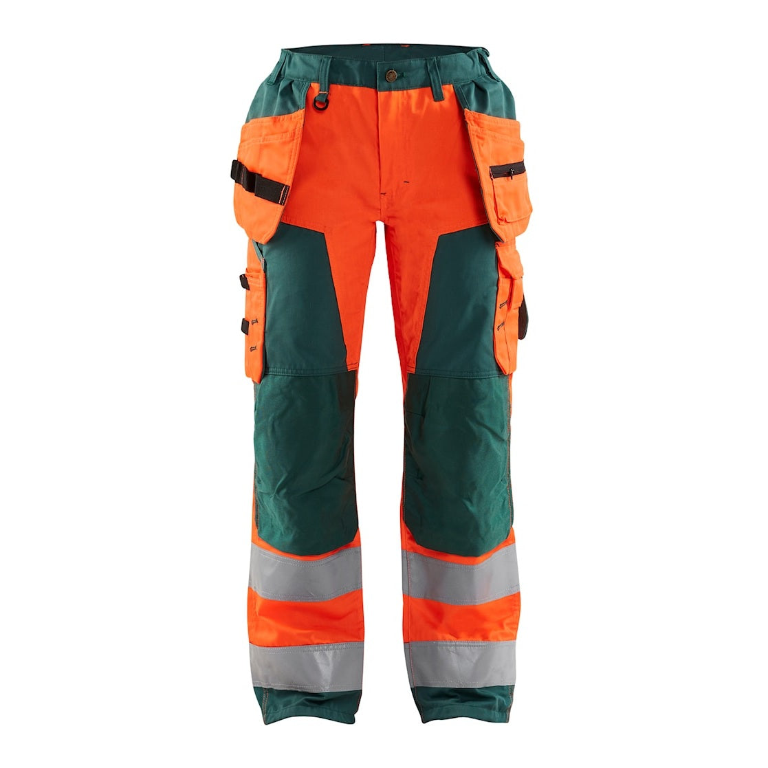 Blaklader Women's Hi-Vis Trousers 7156 #colour_orange-green