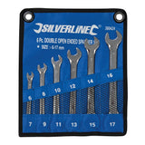 Silverline Open-Ended Spanner Set 6Pce