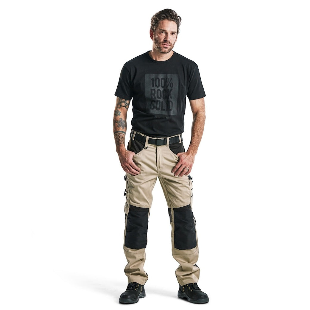 Blaklader Trousers without Nail Pockets 1556 #colour_stone-black