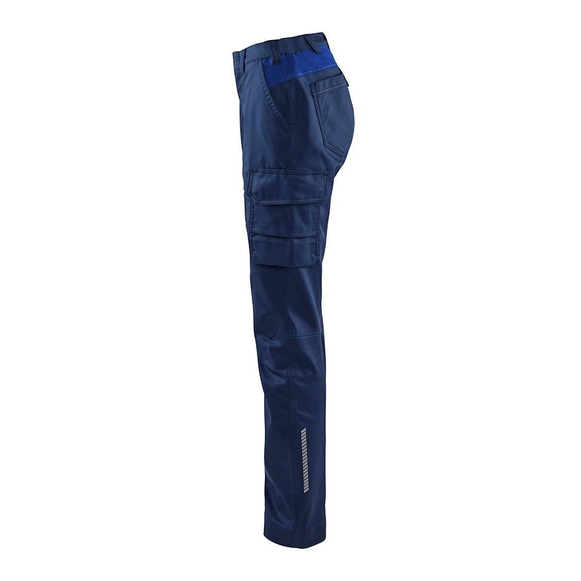 Blaklader Women's Industry Trousers Stretch 7144 #colour_navy-blue-cornflower-blue