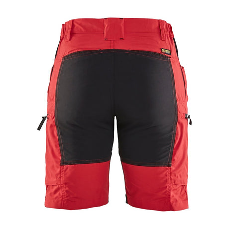 Blaklader Women's Service Shorts with Stretch 7149 #colour_red-black