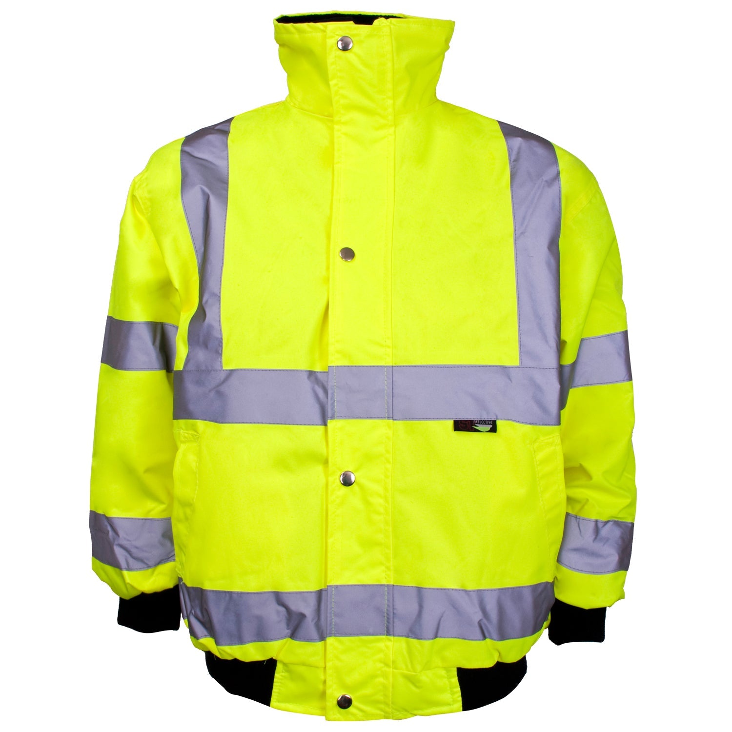 Supertouch Hi Vis Yellow Junior Bomber Jackets - Storm Collar