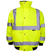 Supertouch Hi Vis Yellow Junior Bomber Jackets - Storm Collar