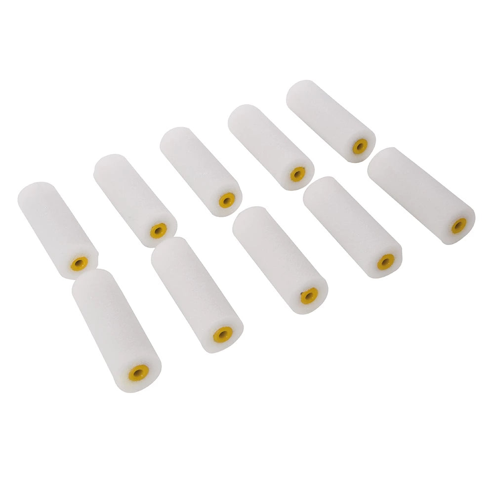 Silverline 100mm Mini Roller Sleeves 10Pk - Gloss