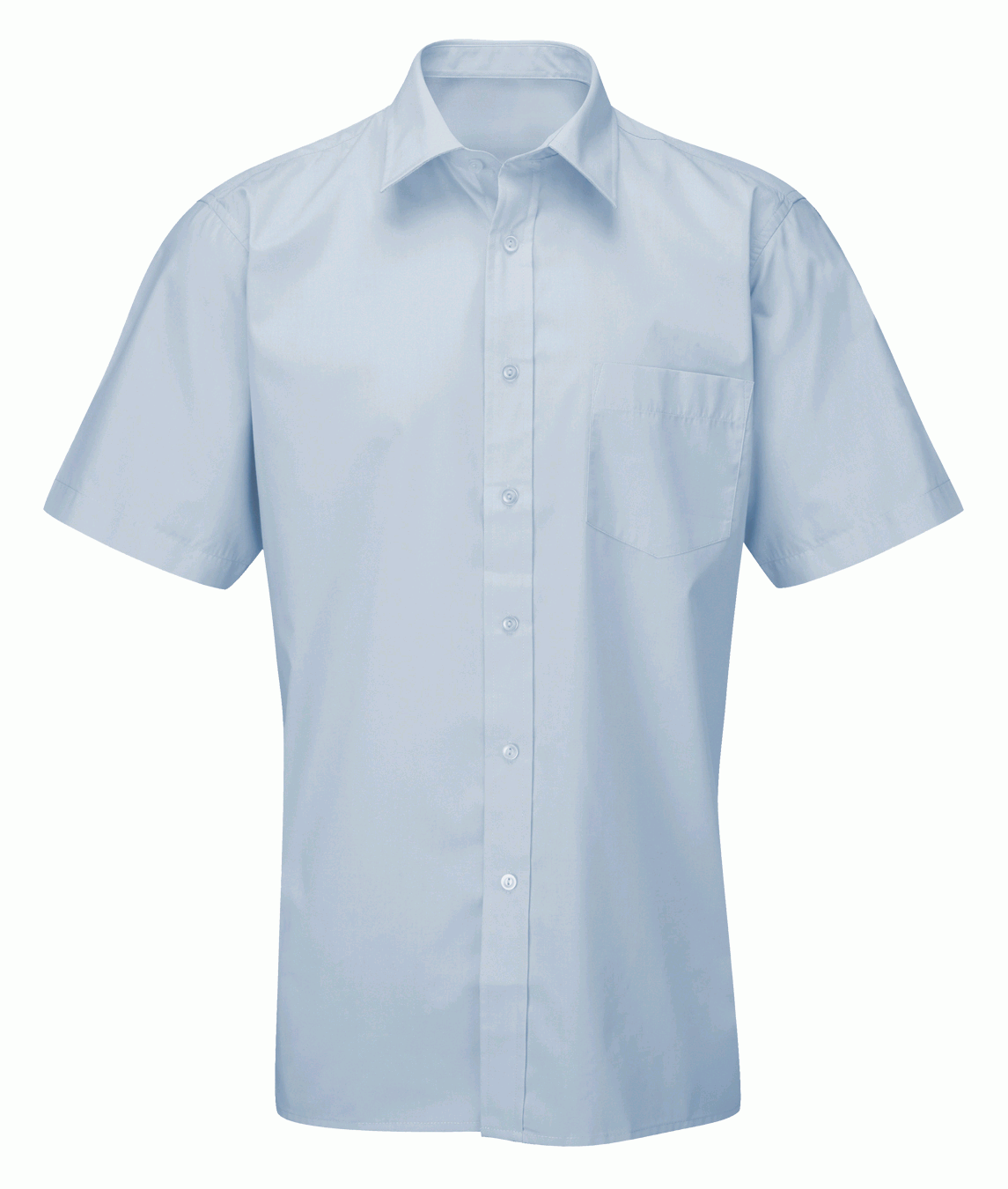 Orbit International Men'S Deluxe: Short Sleeve Shirt - Sky Blue