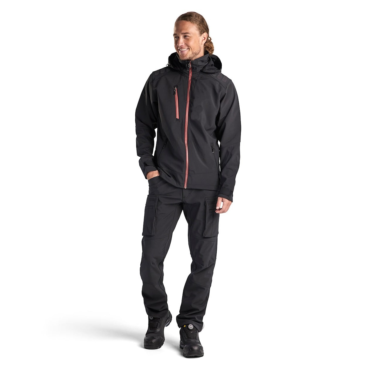 Blaklader Softshell Jacket 4749 #colour_black-red