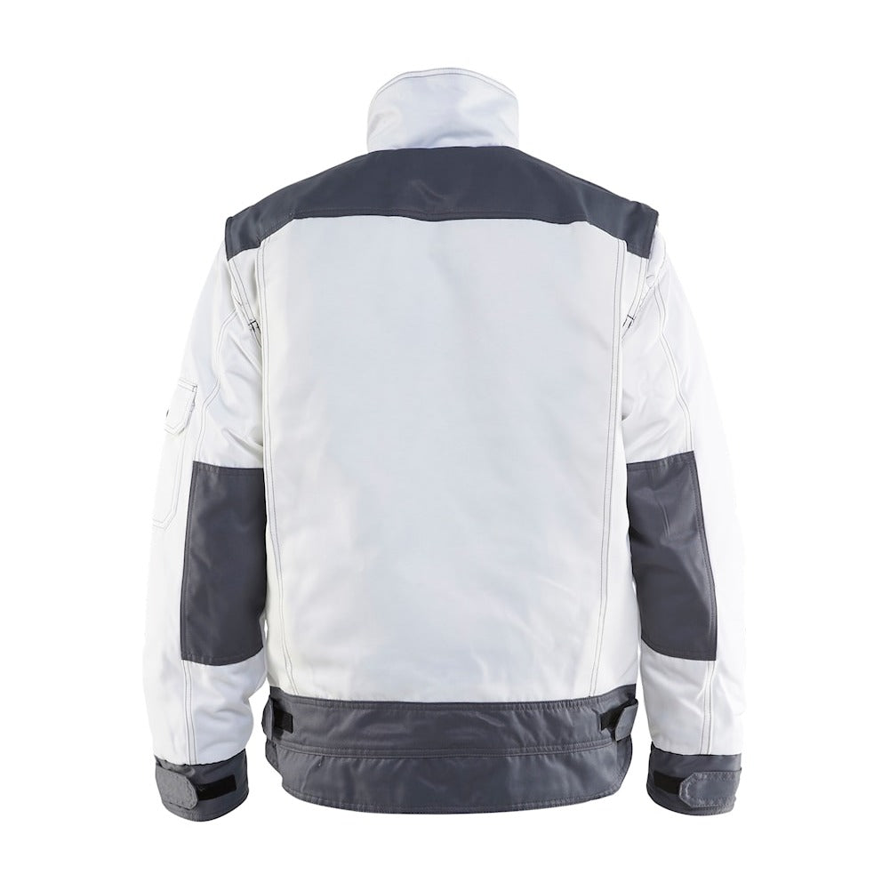 Blaklader Painters Lined Jacket 4865 #colour_white-grey