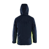 Blaklader Shell Jacket 4790 #colour_dark-navy-blue-hi-vis-yellow