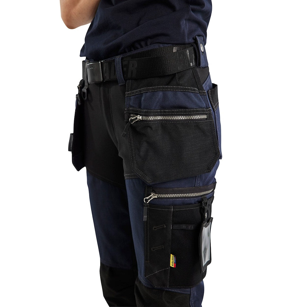 Blaklader Women's Craftsman Trousers with Stretch 7115 #colour_dark-navy-black