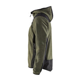 Blaklader Knitted Jacket with Softshell 5940 #colour_autumn-green-black