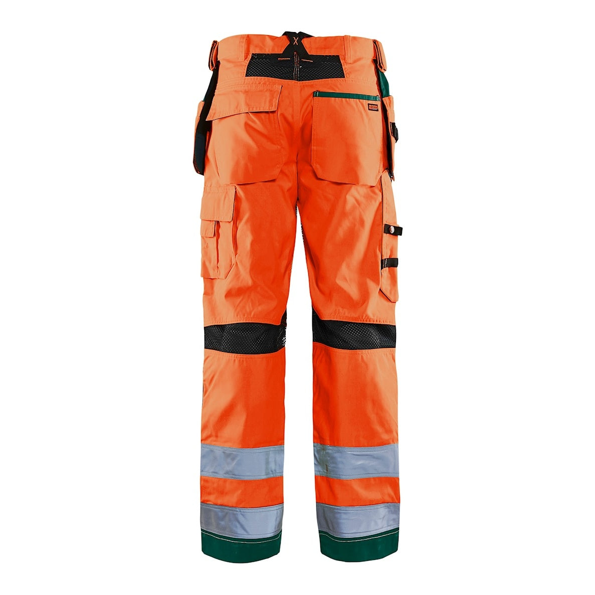 Blaklader Ventilated Hi-Vis Trousers 1565 #colour_orange-green