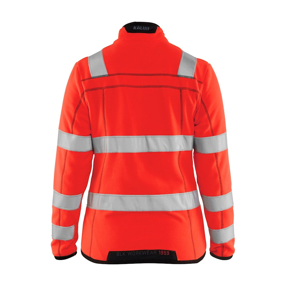 Blaklader Women's Microfleece Jacket Hi-Vis 4966 #colour_red-hi-vis