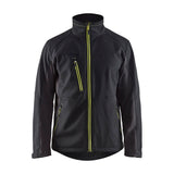 Blaklader Softshell Jacket 4950 #colour_black-hi-vis-yellow