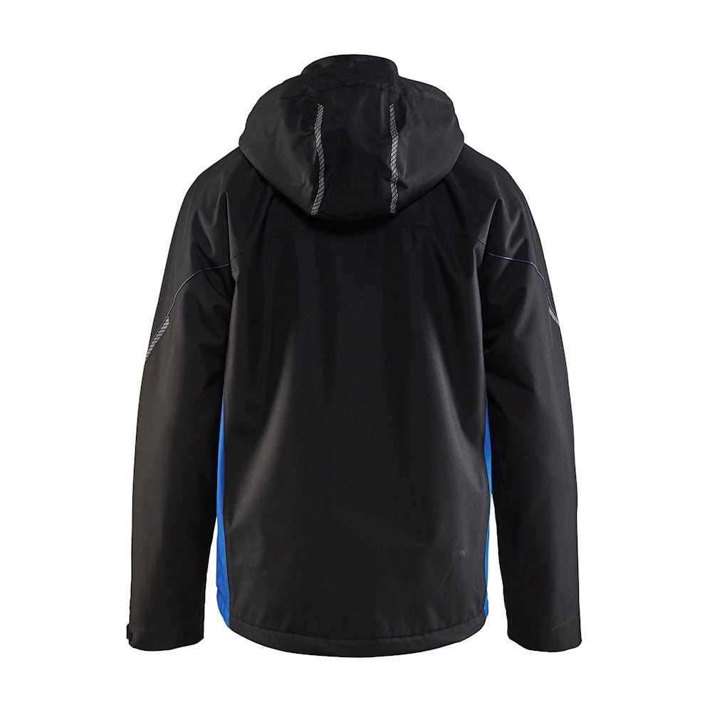 Blaklader Lightweight Lined Functional Jacket 4890 #colour_black-cornflower-blue