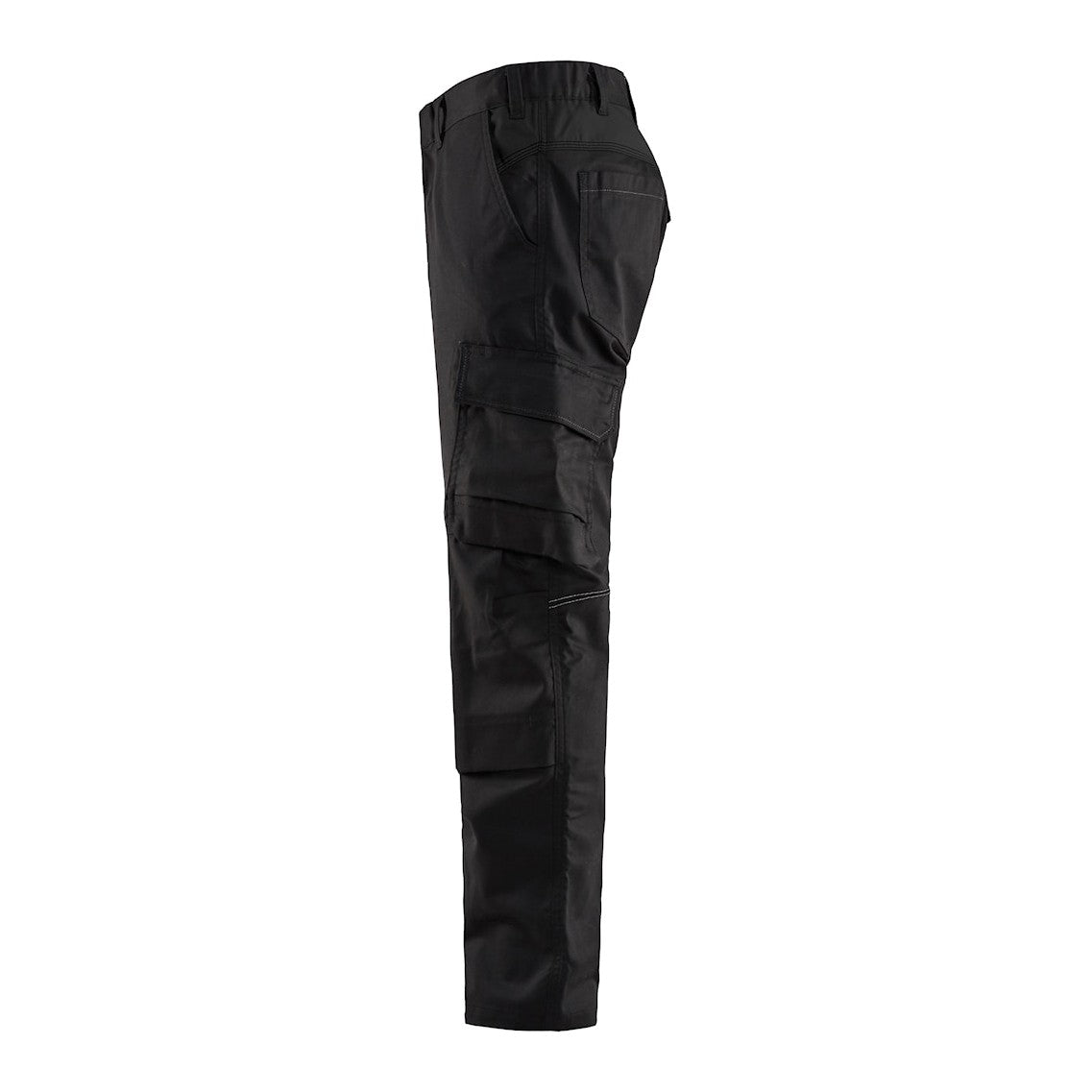 Blaklader Industry Trousers Stretch with Knee Pad Pockets 1448 - Black #colour_black