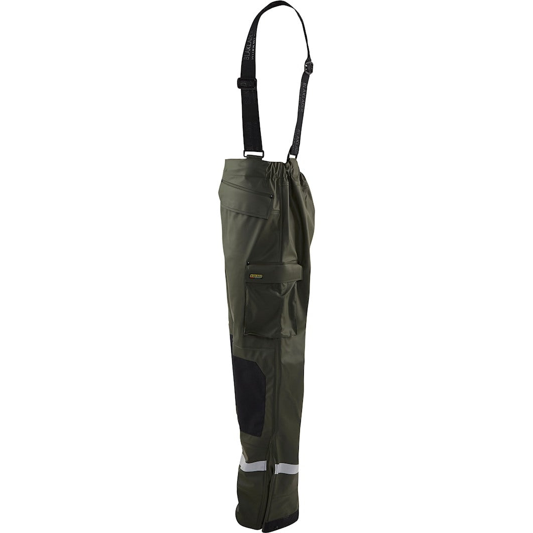Blaklader Rain Trousers Level 2 1305 #colour_army-green