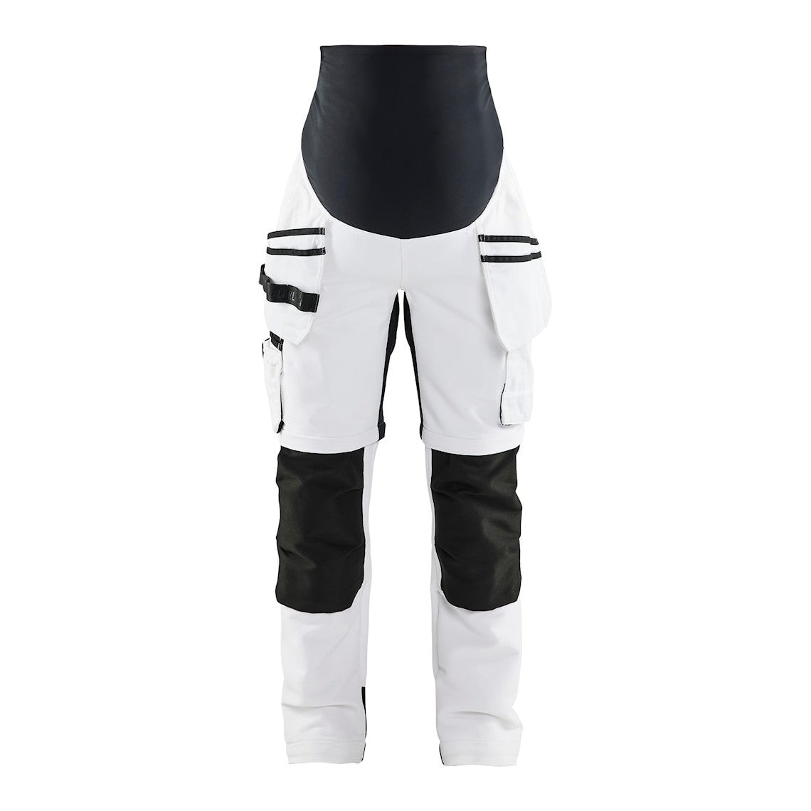 Blaklader Maternity Trousers Painter Zip-Off 7102 #colour_white-black