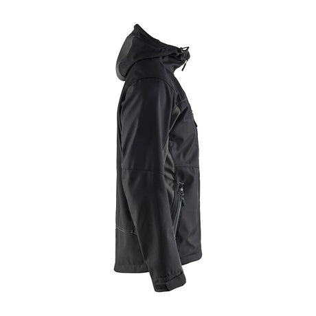 Blaklader Softshell Jacket with Hood 4753 #colour_black-dark-grey