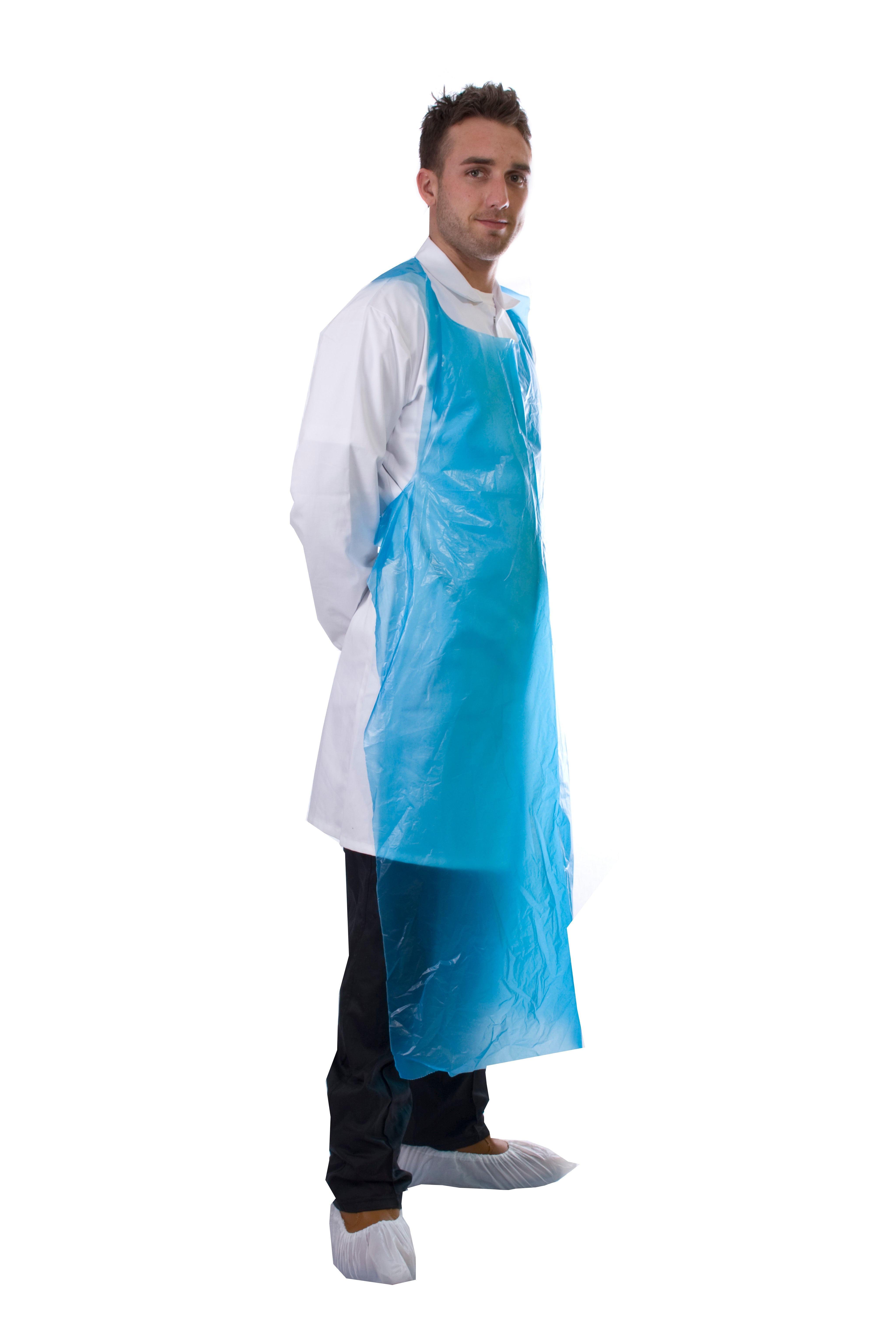 Supertouch PE Apron Blue 76x122 Roll 100u