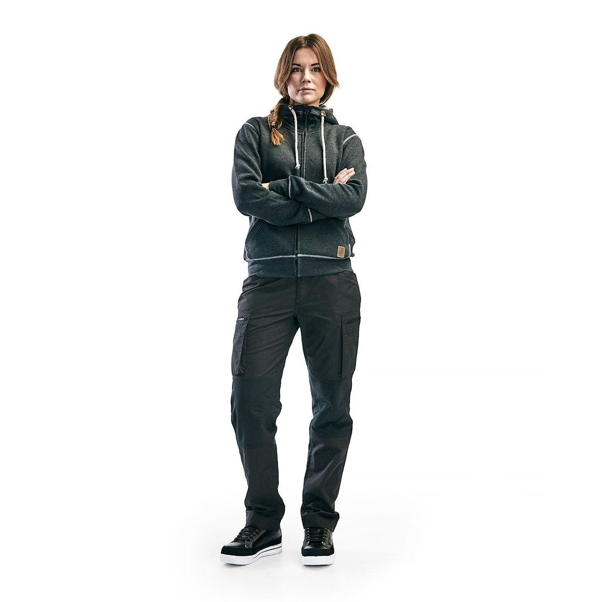 Blaklader Women's Service Trousers Stretch 71591146 #colour_dark-grey-black