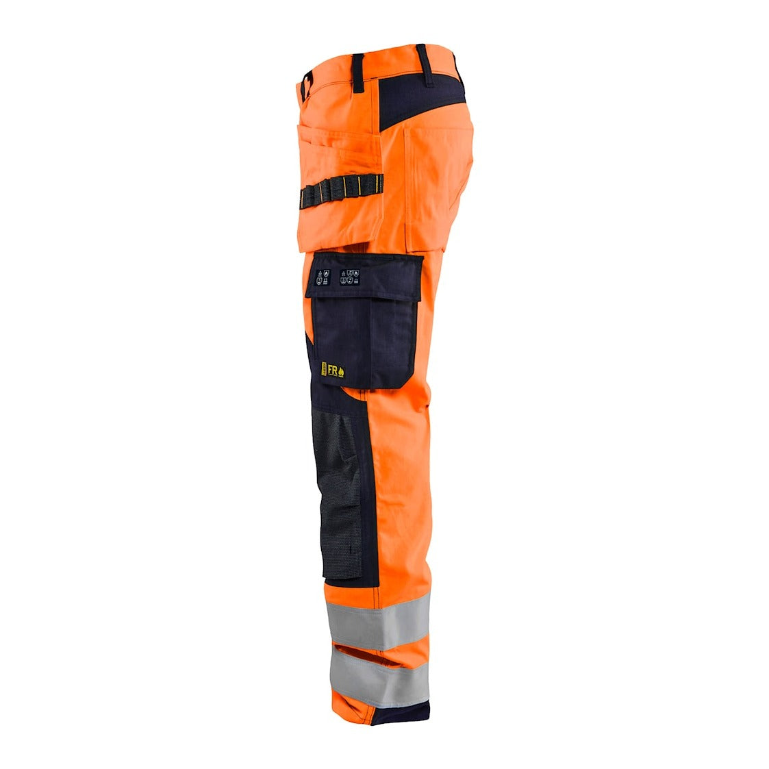 Blaklader Multinorm Inherent Trousers 1589 #colour_orange-navy-blue