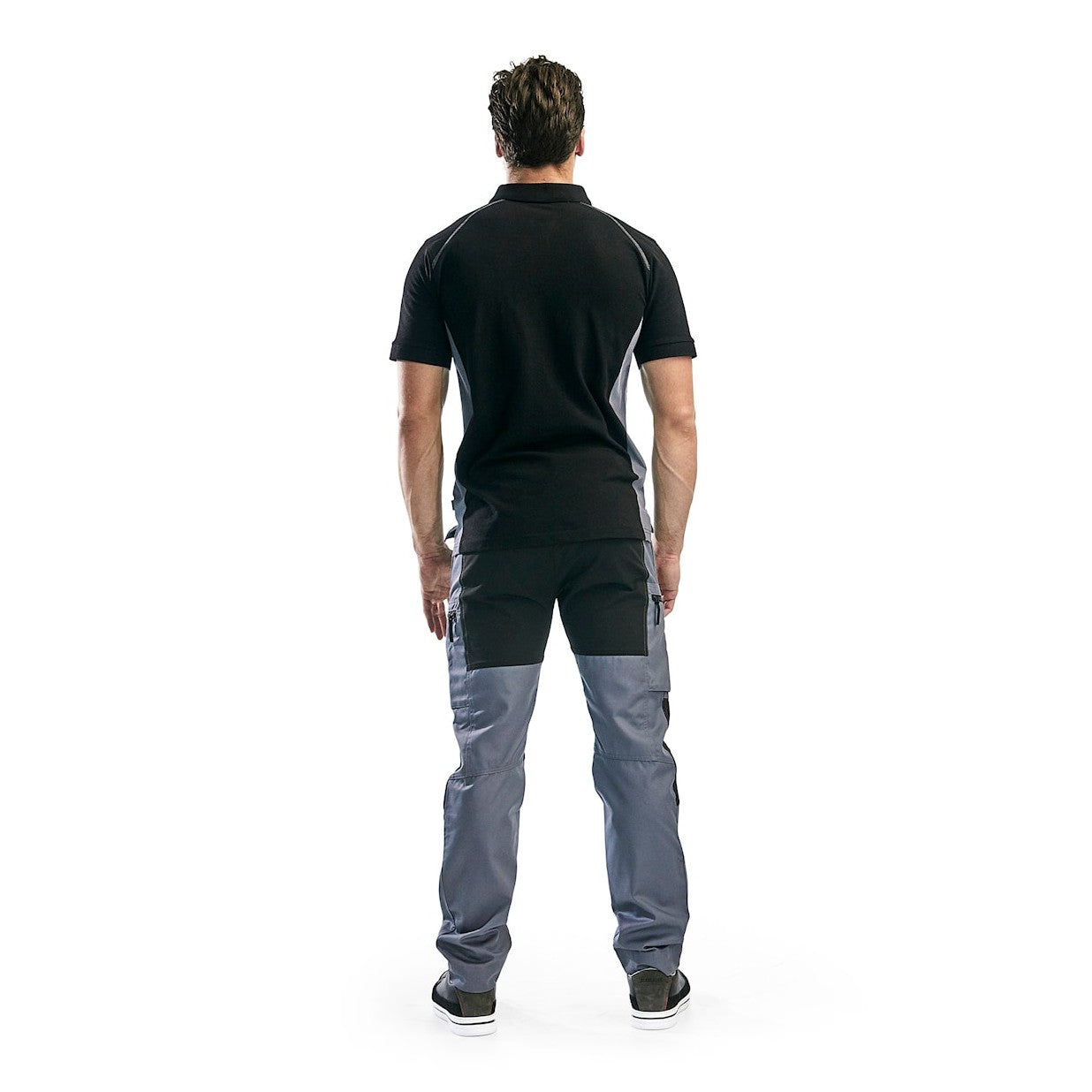 Blaklader Service Trousers with Stretch 14591845 #colour_grey-black