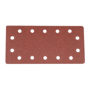 Silverline Hook & Loop 1/2 Sheets Punched 10Pk - 80 Grit