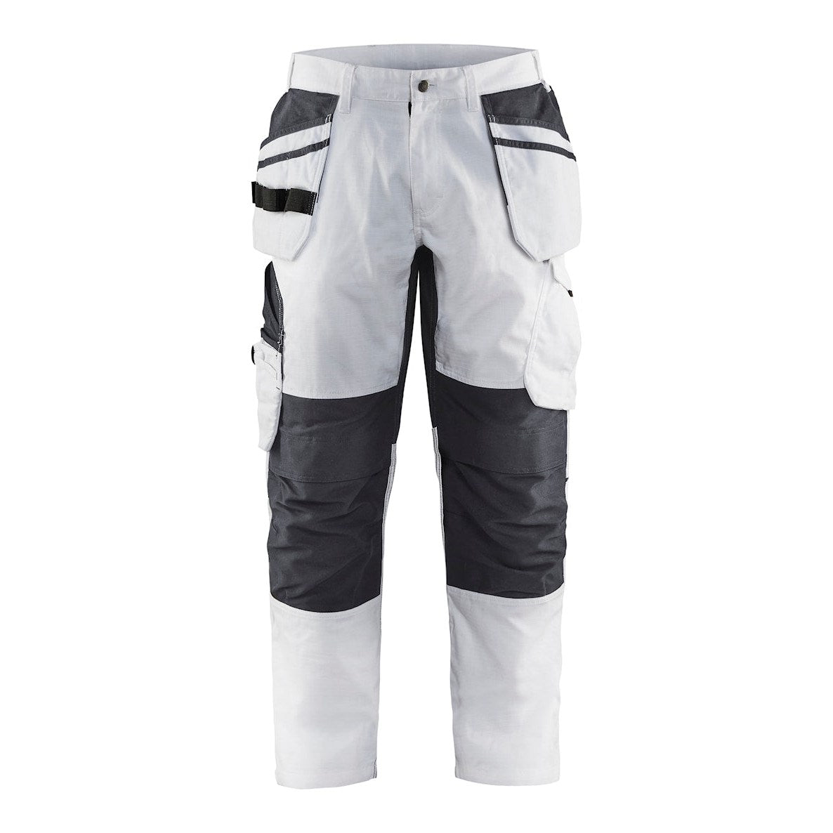 Blaklader Painters Trousers with Stretch 1096 #colour_white-dark-grey