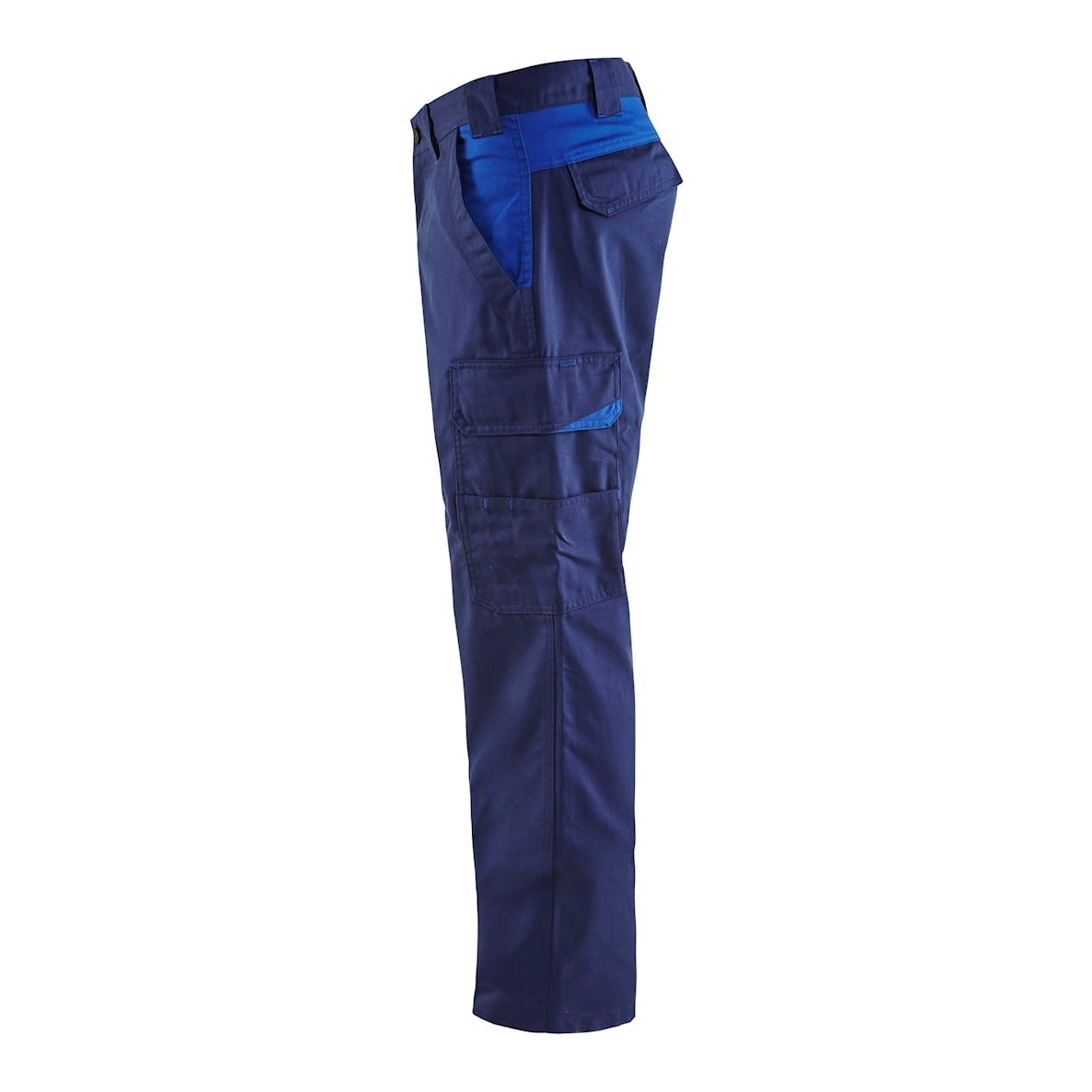 Blaklader Industry Trousers Stretch 1444 - Navy blue/Cornflower blue #colour_navy-blue-cornflower-blue