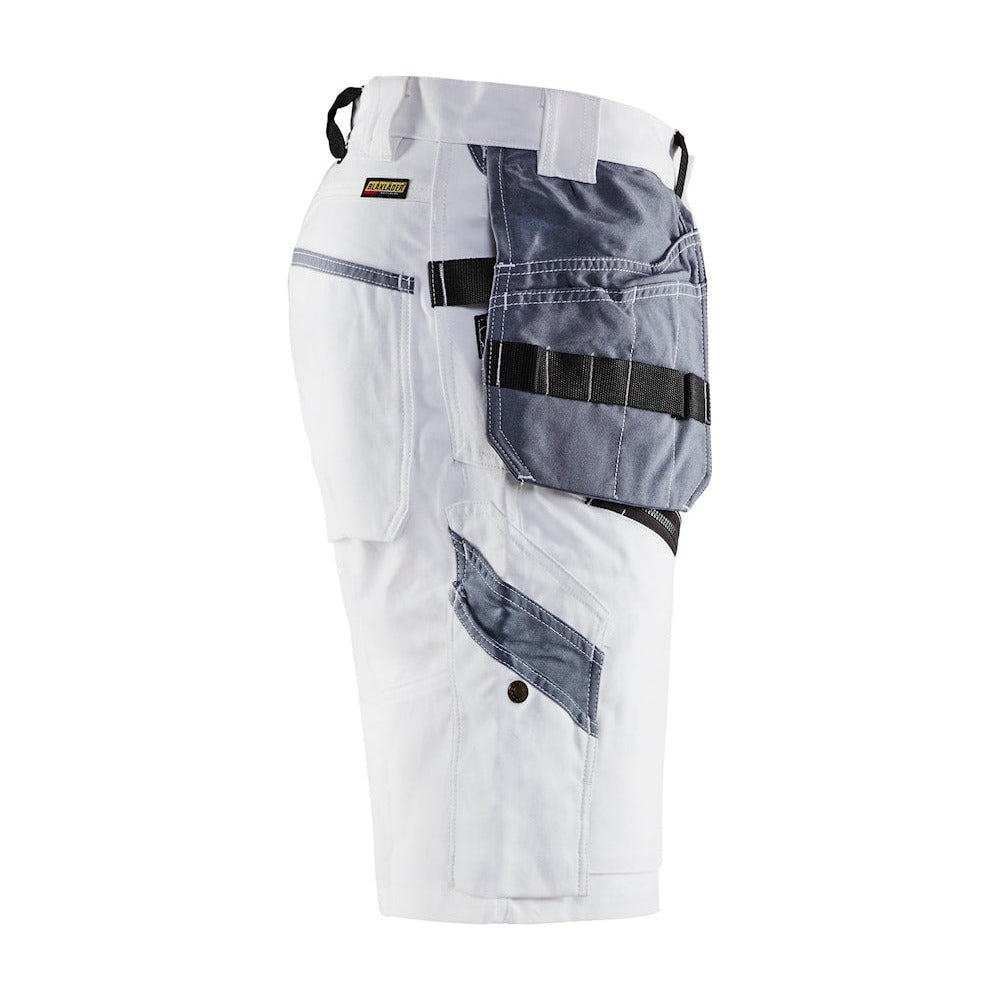 Blaklader X1500 Painters Shorts 1512 #colour_white-grey