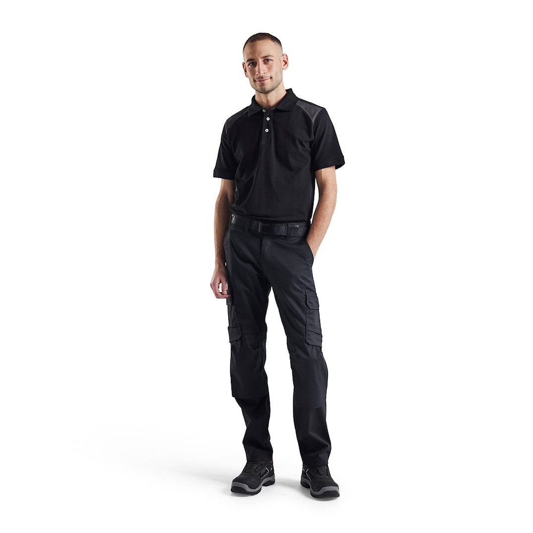 Blaklader Polo Shirt 3324 #colour_black-dark-grey