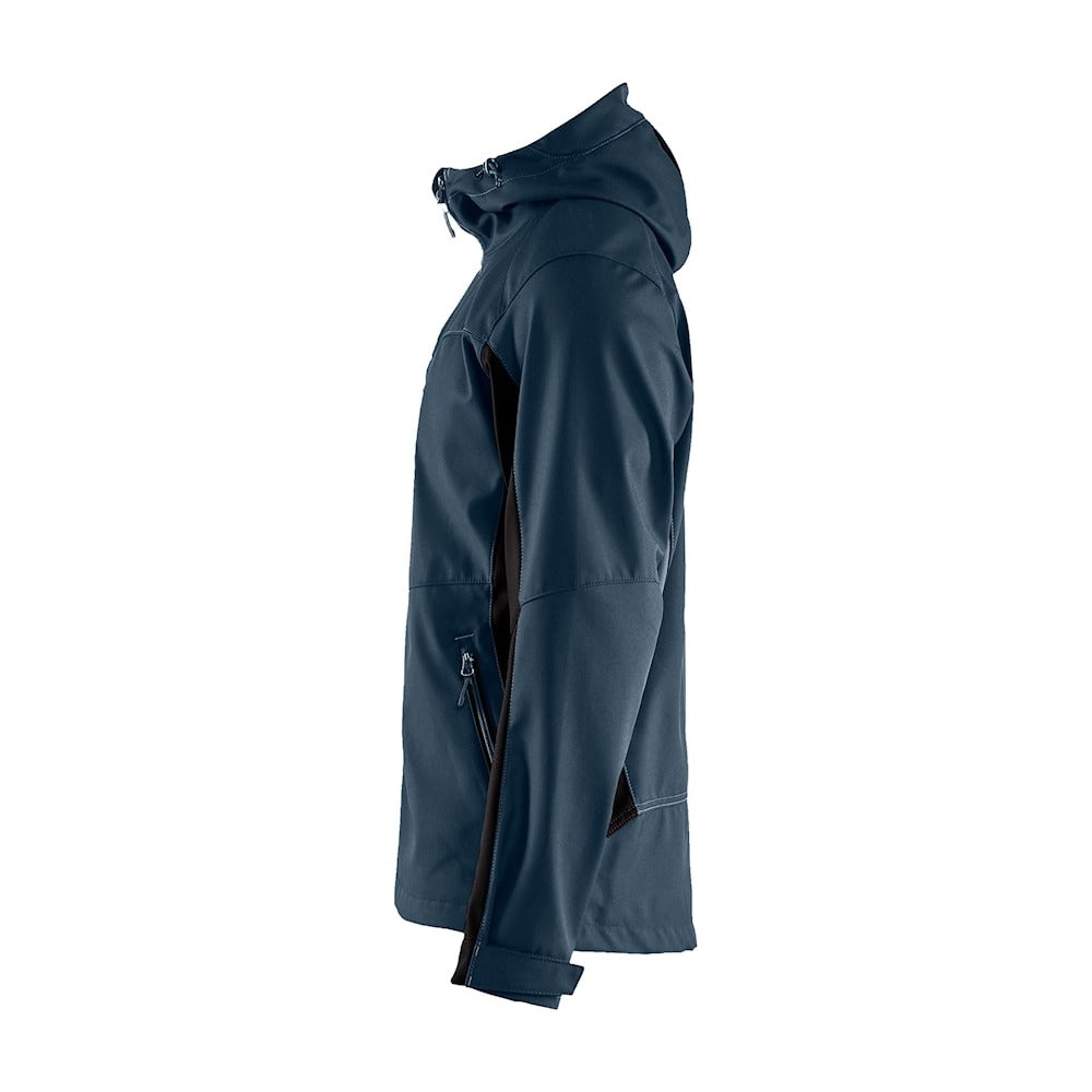 Blaklader Softshell Jacket with Hood 4753 #colour_dark-navy-black
