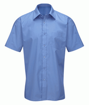 Orbit International Men'S Deluxe: Short Sleeve Shirt - Mid Blue