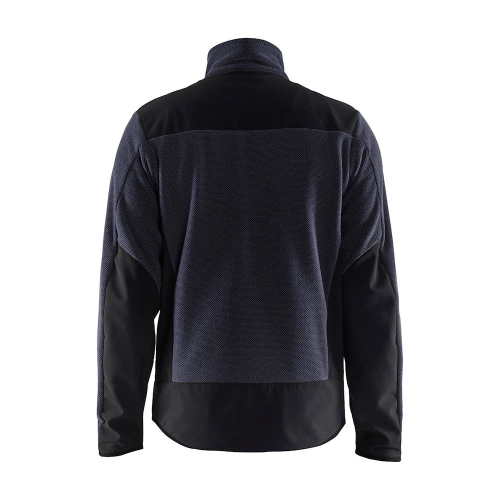 Blaklader Knitted Jacket with Softshell 5942 #colour_dark-navy-black