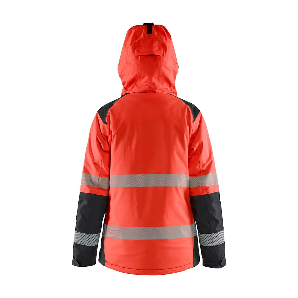 Blaklader Women's Winter Jacket Hi-Vis 4456 #colour_red-hi-vis-black
