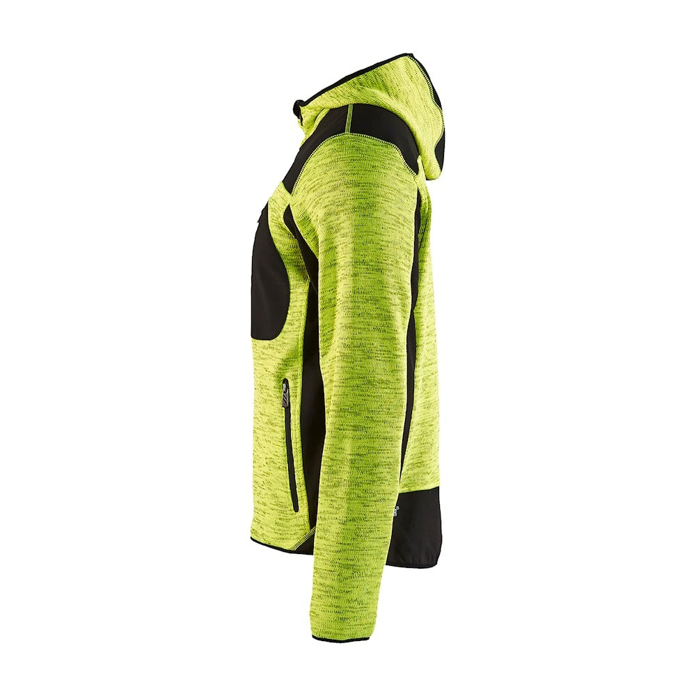 Blaklader Knitted Jacket 4930 #colour_hi-vis-yellow-black