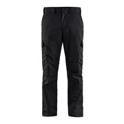 Blaklader Industry Trousers Stretch 1444 - Black/Red #colour_black-red