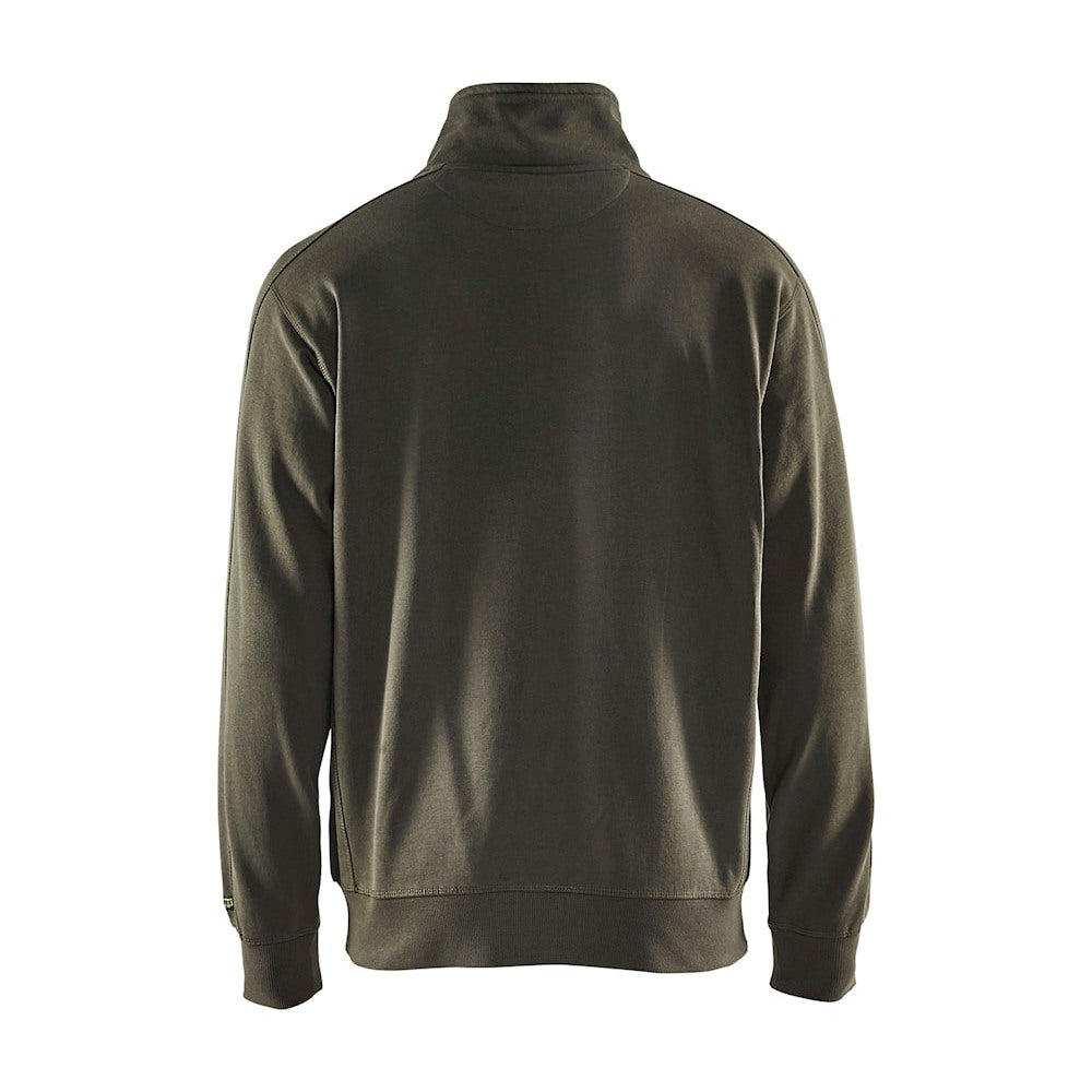Blaklader Sweatshirt Full Zip 3349 #colour_army-green