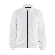 Blaklader Sweatshirt with Full Zip 3362 #colour_white-dark-grey