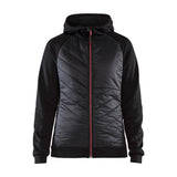 Blaklader Women's Hybrid Sweater 3464 #colour_black-red