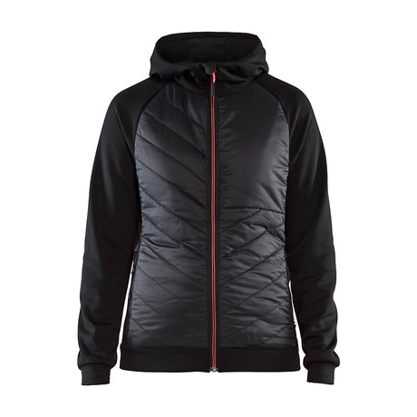 Blaklader Women's Hybrid Sweater 3464 #colour_black-red