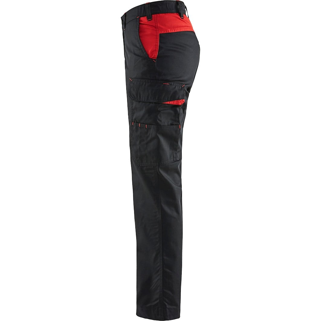 Blaklader Women's Industry Trousers 7104 #colour_black-red