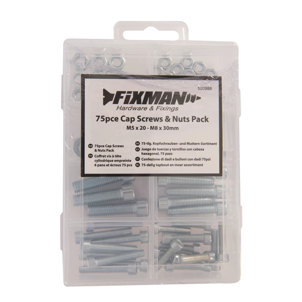 Fixman Cap Screws & Nuts Pack