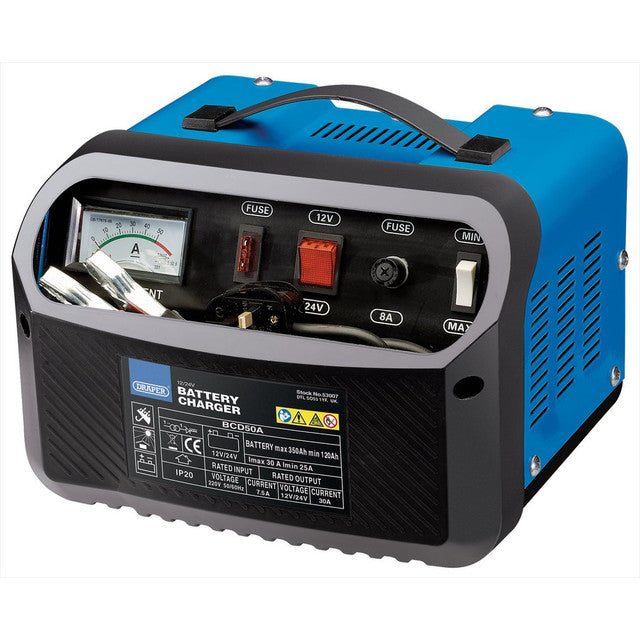 Draper Tools 12/24V 120-350A Battery Charger