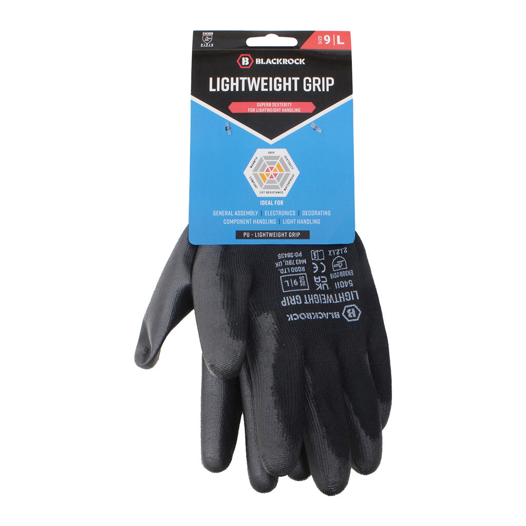 Blackrock Lightweight PU Gripper Gloves Pair (carded)