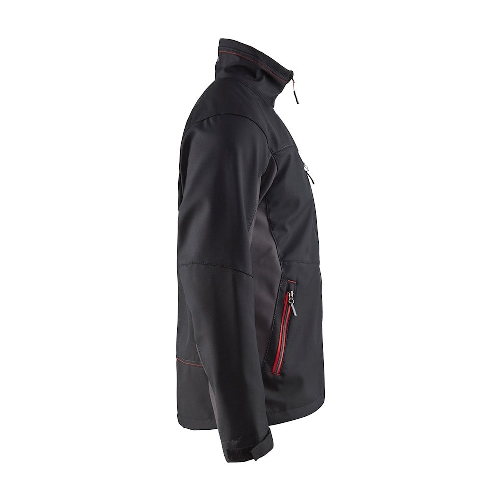Blaklader Softshell Jacket 4950 #colour_black-red
