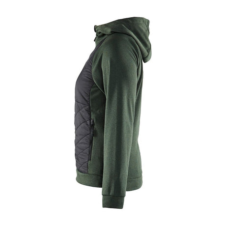 Blaklader Women's Hybrid Sweater 3464 #colour_autumn-green-black